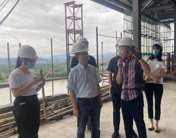 壹定发集团辅导赴锦江嘉州宾馆视察施工 刷新项目