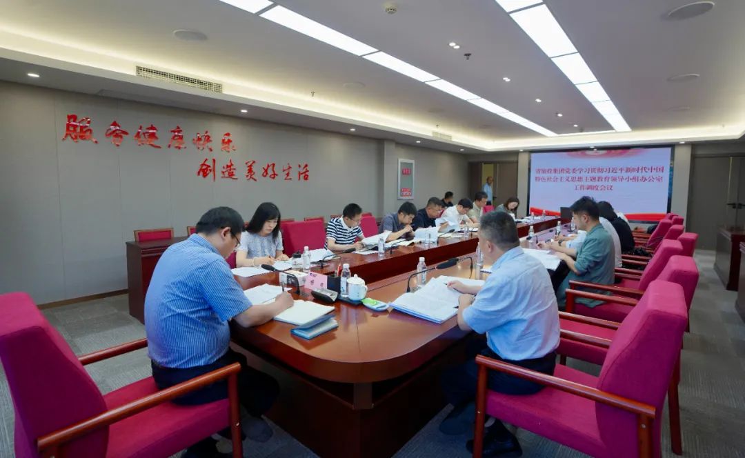 壹定发集团召开主题教育辅导幼组办公室工作调度会议