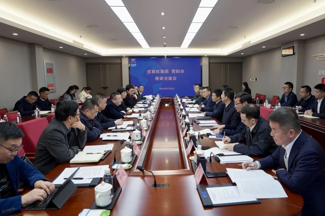 省壹定发集团与资阳市委进行座谈互换会